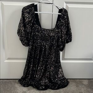 By Together Black Sequin Top